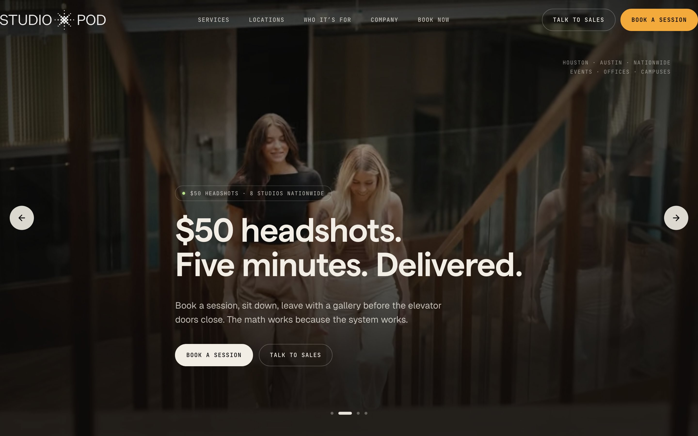 The Studio Pod — desktop screenshot